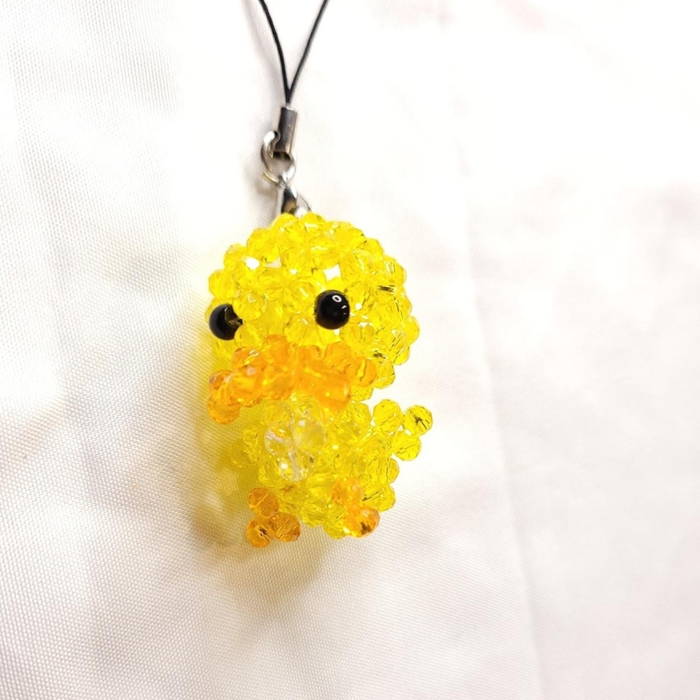 46 - Fashion Crystal Duck Keychain